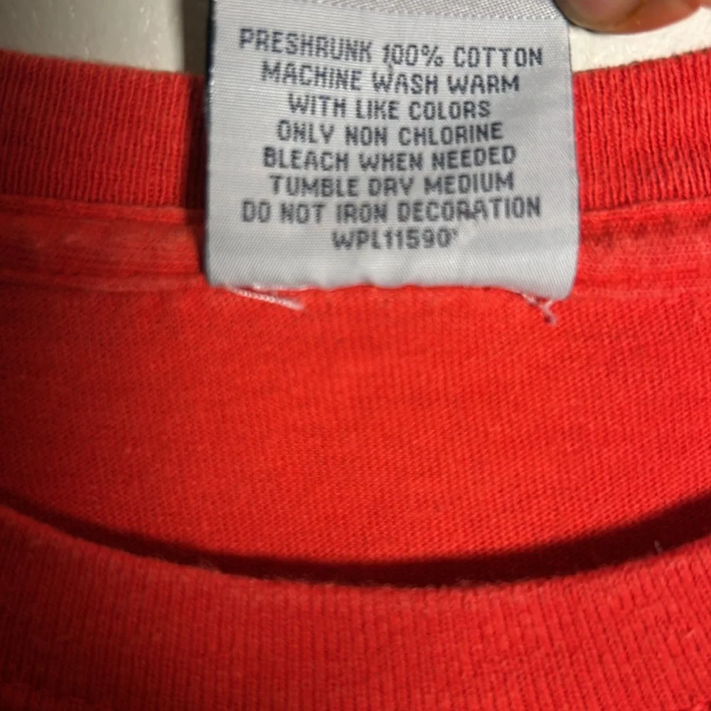 Y2K North Carolina State University Wolfpack MV Sports Red T-Shirt Men’s Size L - Picture 5 of 10